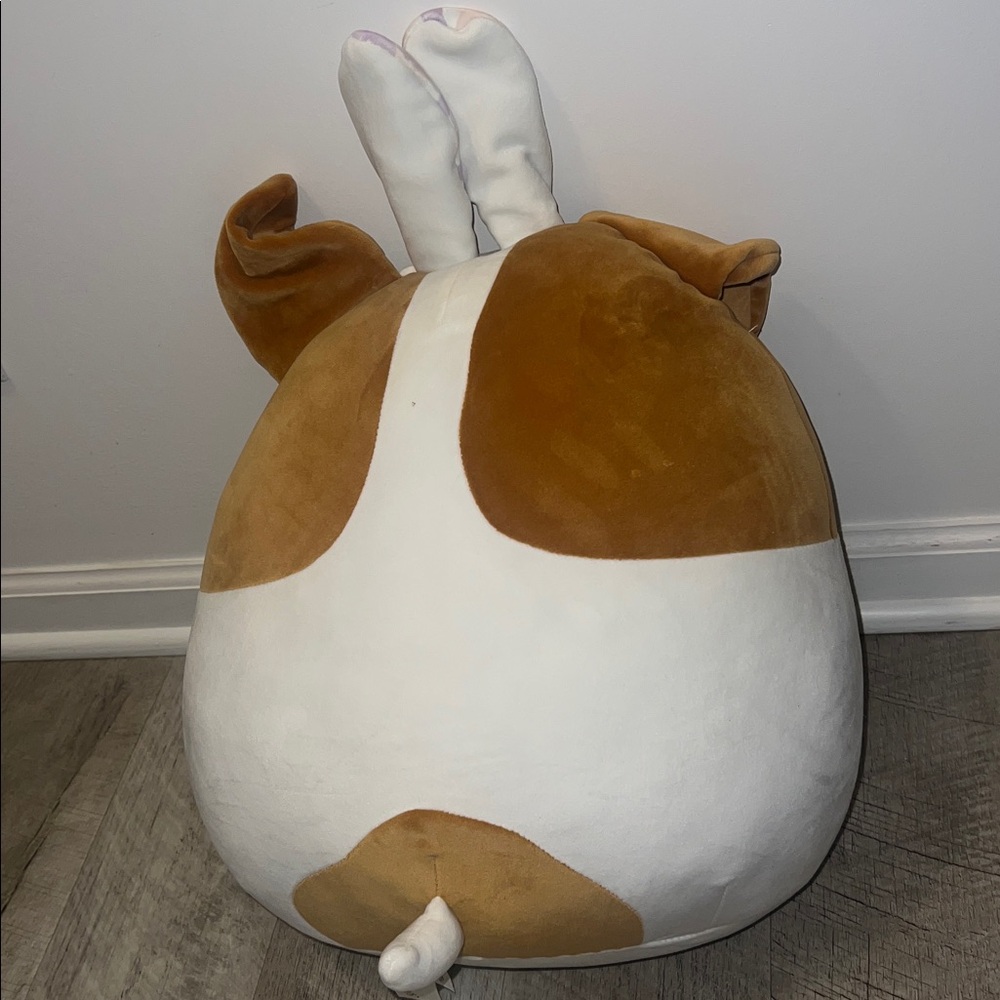 NEW Squishmallows Brenden Dog with Purple Bunny Ears 16” - Picture 3 of 8